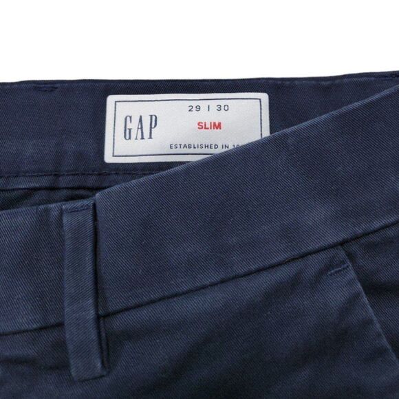 Gap Pants Size 29 W30"xL29.5" Gap Slim Straight Leg Chino Pants Flat Front Pants - Picture 6 of 6
